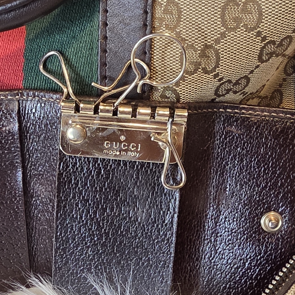 Gucci Sherryline 3 Pc Set. Boston Bag, Wallet, and Keyholder Card Case. - Picture 10 of 12